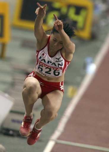 吉田文代 女子三段跳決勝進出ならず