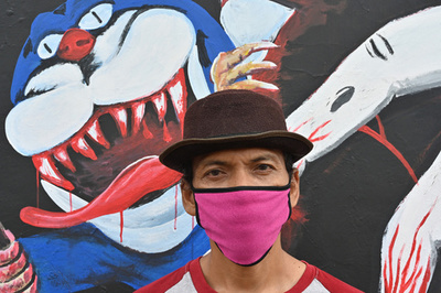 【今日の1枚】新型コロナ？ あの人気キャラが来た