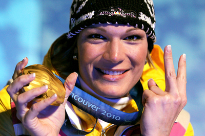リーシュ 女子回転制し今大会2種目制覇、バンクーバー冬季五輪