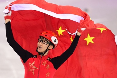 武大靖が世界新でショートトラック男子500m金メダル、平昌五輪