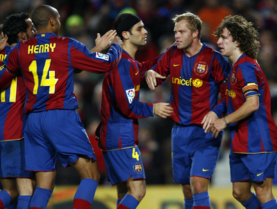 FCバルセロナ ホームでムルシアに快勝