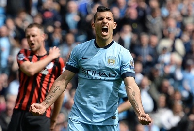 マンC、アグエロのハットトリックでQPRの降格決める