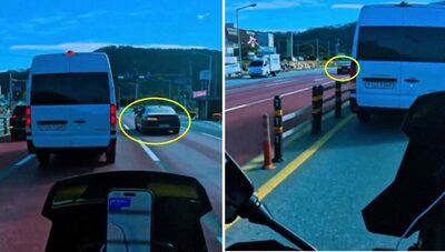 韓国・白昼の市街地で逆走する高級車、あわや大事故