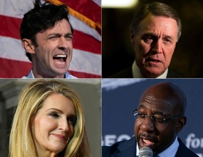 米ジョージア州で上院決選投票 バイデン政権の命運握る