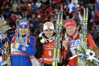 バイアスロン世界選手権 ノイナーが女子マススタート制す