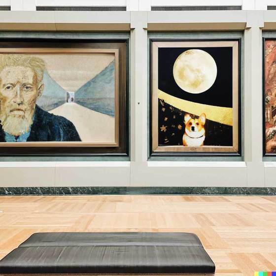 命じられた位置に応じて犬を合成したイメージ（Open AI公式ホームページ）(c)news1