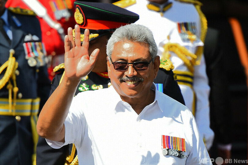 スリランカ大統領、空路で出国できず海路検討 入管が手続き拒否