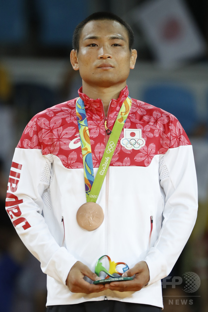 海老沼が柔道男子66キロ級で銅メダル獲得、リオ五輪