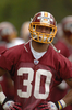 写真は、練習に励む1巡目6位指名のルロン・ランドリー（%%LaRon Landry%%）。(c)AFP/Getty Images Mitchell Layton