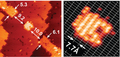 オーストラリア・ニューサウスウェールズ大学（University of New South Wales）量子コンピューターテクノロジーセンター（Centre for Quantum Computer Technology、CQCT）が発表した原子7個分の大きさの世界最小のトランジスタの画像（2010年5月24日提供）。(c)AFP/University of New South Wales