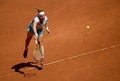 テニス、マドリード・オープン、女子シングルス準決勝。リターンを打つスベトラナ・クズネツォワ（2015年5月8日撮影）。(c)AFP/DANI POZO