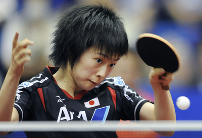 石川佳純、準々決勝で敗退 世界卓球