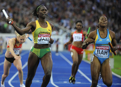 ジャマイカ 女子4×100メートルリレーを制す、世界陸上ベルリン大会