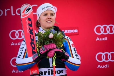 レベンスブルクが大回転2勝目、ボンは総合首位を維持 アルペンスキーW杯