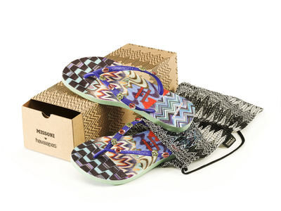 ビーチにぴったり、ミッソーニ×ハワイアナスのコラボサンダル