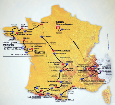 2011ツール・ド・フランス、コース概要を発表