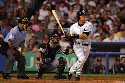 松井秀喜 4打数1安打を記録