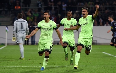 マンCがアグエロ弾でボルシアMGに逆転勝利、欧州CL