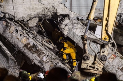 台湾南部地震、死者14人 行方不明者156人に