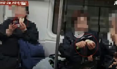 ナイフで果物切って食べる、何が問題？…韓国・場所は地下鉄車内だった