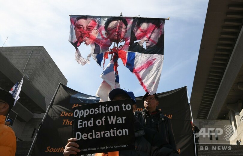 韓国・ソウルで反北朝鮮デモ