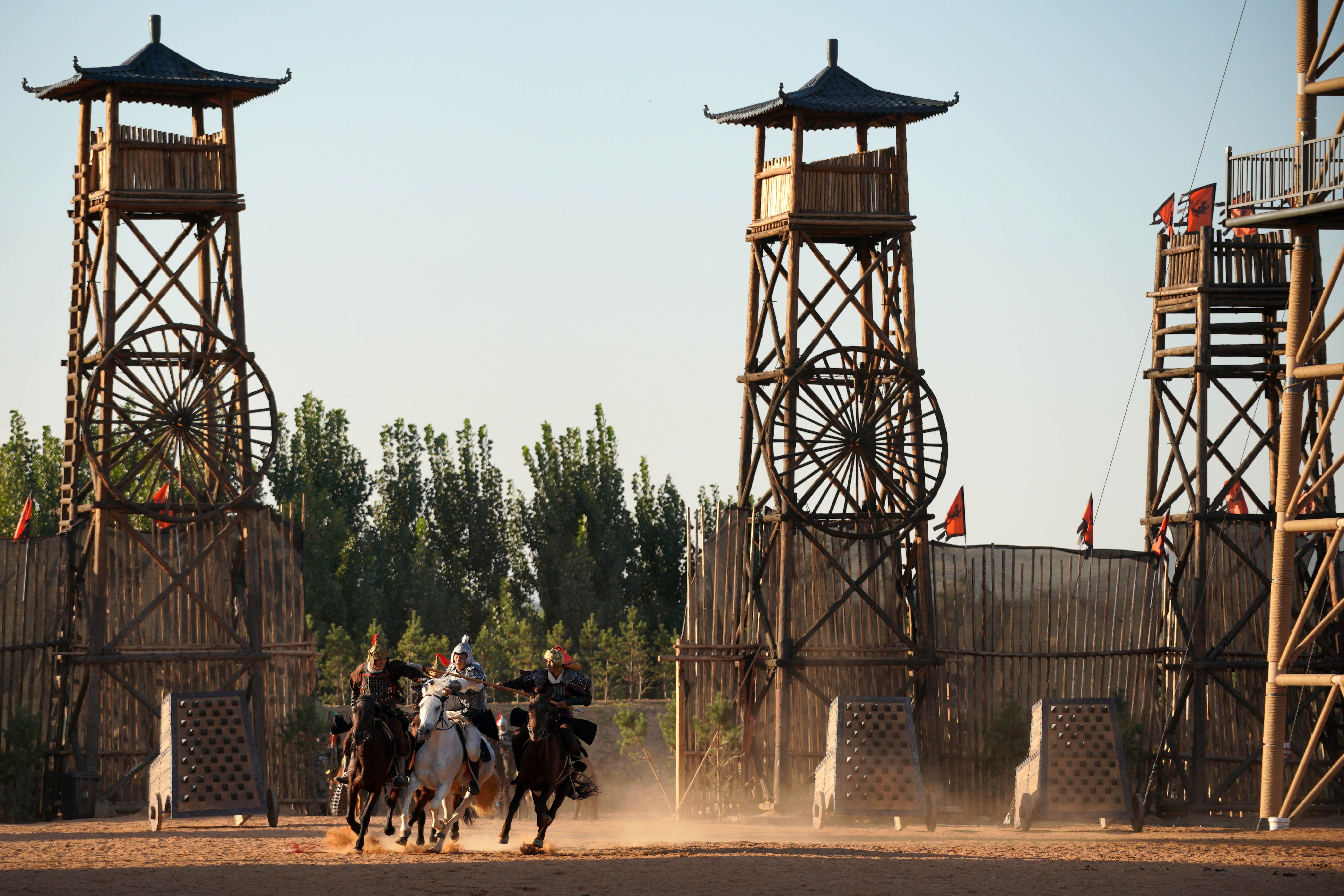 野外公演で「三国志」の戦いを再現 河北省臨城県 写真4枚 国際ニュース:AFPBB News