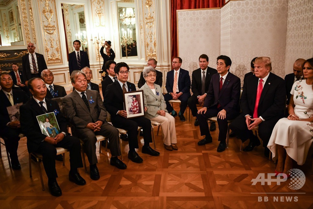 トランプ氏、拉致被害者家族と面会 トランプ氏、拉致被害者家族と面会