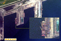 北朝鮮の武器を搭載し、北朝鮮の羅先の羅津港を出発するロシアの船舶を示す衛星画像。韓国の国家情報院（NIS）提供（撮影日不明、2024年10月18日公開）。(c)AFP PHOTO / MAXAR TECHNOLOGIES VIA SOUTH KOREA&apos;S NATIONAL INTELLIGENCE SERVICE 