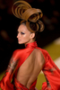 ブラジル・サンパウロで開催されたサンパウロ ファッションウィーク（Sao Paulo Fashion Week）で発表された「アンドレ・リマ（Andre Lima）」09/10秋冬コレクション（2009年1月22日撮影）。（c）AFP/Nelson Almeida