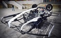 ロシアの首都モスクワで行われた空飛ぶタクシー「ホバー」試作機の試験飛行（2021年3月16日撮影）。(c)Alexander NEMENOV / AFP