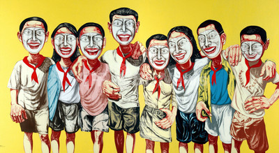 Zheng Fan z i 曾梵志　中国人画家　アート 曾梵志作品、中国現代アート史上最高10億円で落札 写真1枚 国際