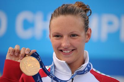 ホッスーが女子400メートル個人メドレー優勝、世界水泳