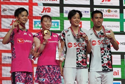 渡辺/東野ペアが混合複で優勝 ジャパンOP