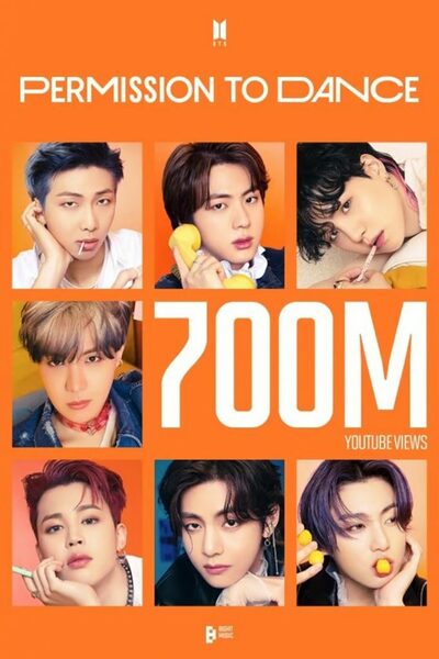 BTS、来春のフルメンバーカムバックを前にMV「Permission to Dance」が7億回再生