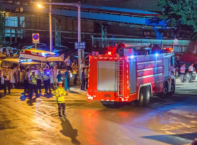 中国・ペトロチャイナ大連工場の火災　けが人・原料漏れ共になし