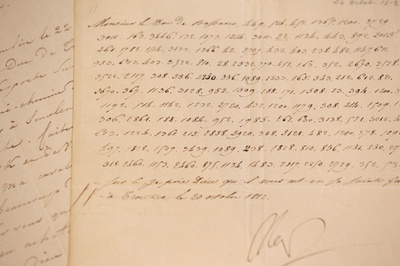 ナポレオンの手紙、2010万円で落札 口述記は4000万円