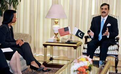 ライス米国務長官、パキスタンを訪問