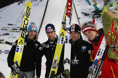 オーストリアが団体戦で優勝 日本は6位、ジャンプW杯