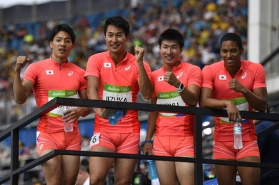 日本がアジア新記録で決勝進出！男子400mリレー
