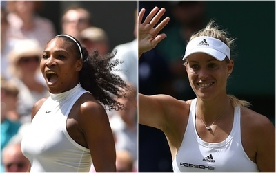 セレーナとケルバーが決勝進出、ウィンブルドン選手権