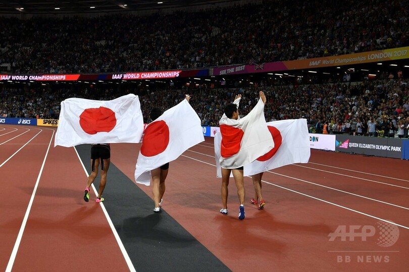 日本が男子4×100mリレーで銅メダルを獲得、世界陸上
