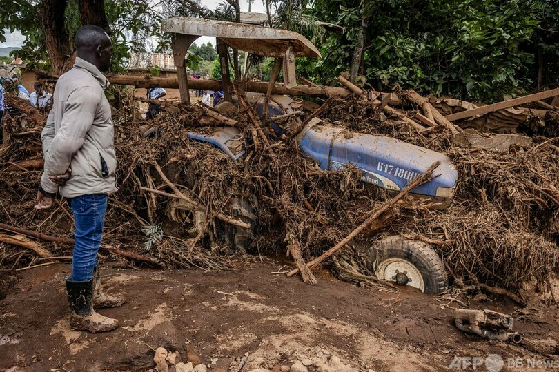 豪雨でせき止め湖決壊、46人死亡 ケニア
