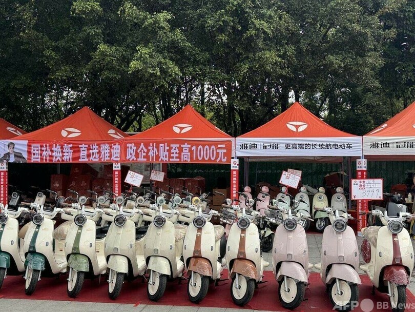 中国の電動バイク 年初来の買い替え台数600万台超