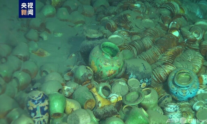 中国 深海の沈没船遺跡で初の永久測量基点を設置