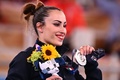 東京五輪、体操女子種目別ゆかで銀メダルを獲得したイタリアのバネッサ・フェラーリ（2021年8月2日撮影）。(c)Loic VENANCE/ AFP