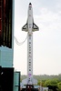 インド南東部スリハリコタの宇宙センターで、打ち上げ前の再使用型宇宙往還機「RLV-TD」（2016年5月23日撮影）。(c)AFP/ISRO