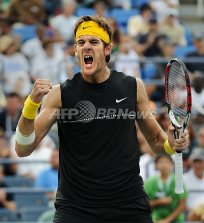 デルポトロ フェレーロを下して8強入り、全米オープンテニス 写真8枚