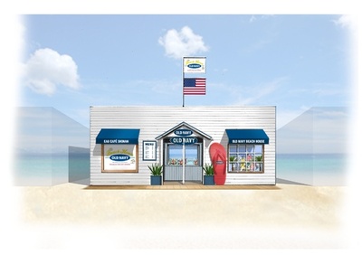 「オールドネイビー」期間限定ビーチハウス、湘南に7月1日オープン