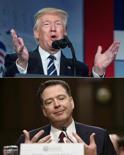 トランプ氏、自ら暗示していたコミー氏との会話テープの存在否定