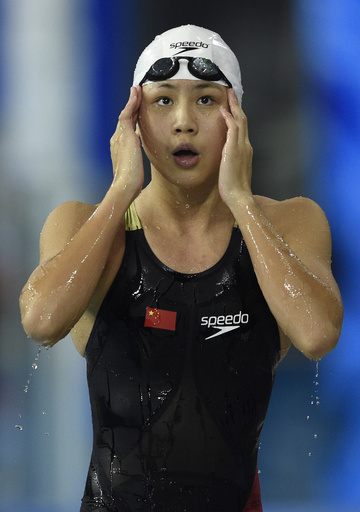 女子100mバタフライ4位の陳欣怡、ドーピング検査陽性 新華社